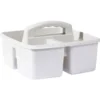 Panier de rangement en plastique 3 compartiments 23x23xH9 cm