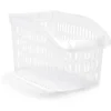 Panier de rangement en plastique transparent 30x18xH.17,5cm