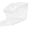 Panier de rangement en plastique transparent 30x13xH.17,5cm