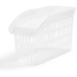 Panier de rangement en plastique transparent 30x13xH.17,5cm