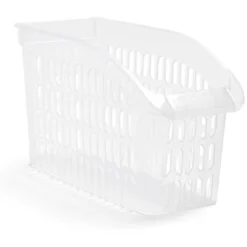 Panier de rangement en plastique transparent 30x13xH.17,5cm