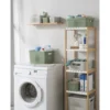 Panier de rangement plastique vert 35x26,5xH21cm