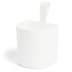 Panier de rangement à suspendre blanc 10x8xH16cm