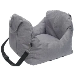 Panier de transport auto et couchage pour chien 3 en 1