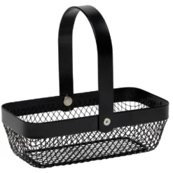 Panier en métal noir ou blanc