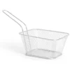 Panier à frites 23xH11,5x13,5cm acier doré ou argenté
