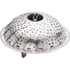 Panier vapeur réglable métal gris Ø28,5xH9,5cm