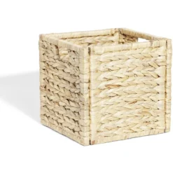 Panière Box Cube jacynthe 31x31x31cm