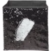 Panière Box Cube sequin noir 31x29x31cm