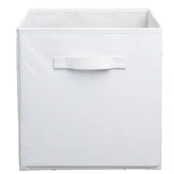 Panière Box Cube 31x31x31cm blanc