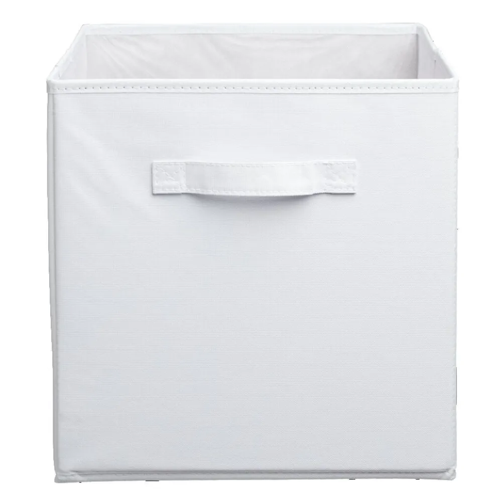 Panière Box Cube 31x31x31cm blanc