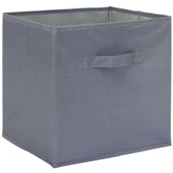 Panière Box Cube 31x29x31cm gris