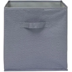 Panière Box Cube 31x29x31cm gris