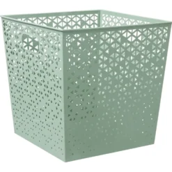 Panière Box Cube 30x30x30cm métal perforé (3 modèles)