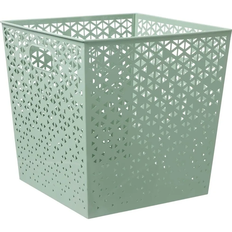 Panière Box Cube 30x30x30cm métal perforé (3 modèles)