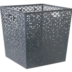 Panière Box Cube 30x30x30cm métal perforé (3 modèles)