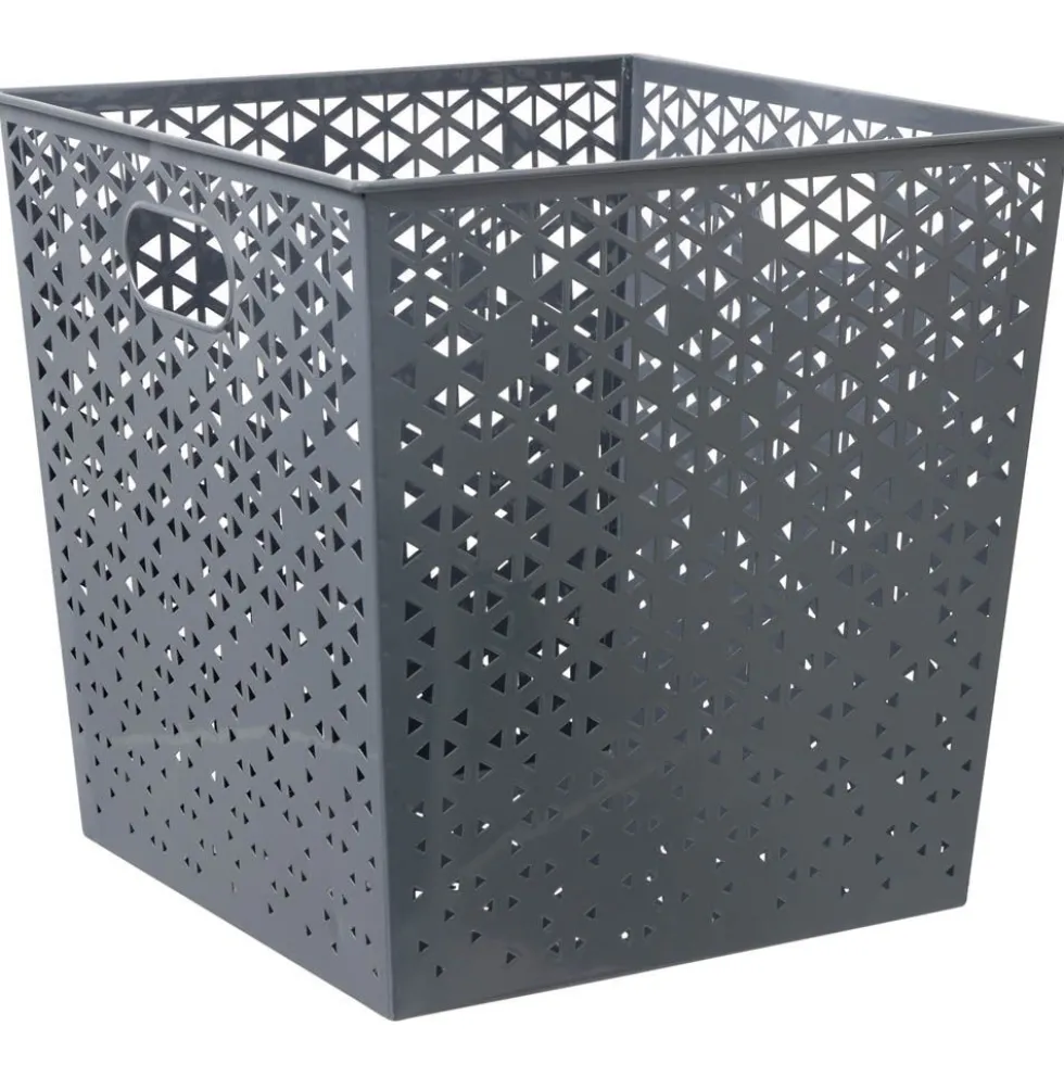 Panière Box Cube 30x30x30cm métal perforé (3 modèles)