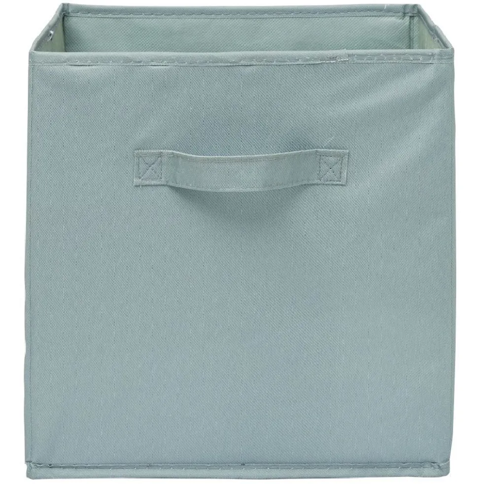 Panière Box Cube 31x29x31cm vert d'eau