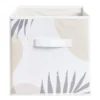 Panière de rangement Box Cube carrée 1 face à motif 27x27x27cm