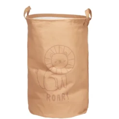 Panière de rangement enfant souple motif renard Ø34xH52cm