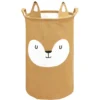Panière de rangement enfant souple motif renard Ø34xH52cm