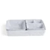 Panière de rangement en feutrine lot de 5 tailles