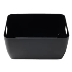 Panière de rangement en plastique 19,5x15,5xH9cm (3 modèles)