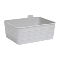 Panière de rangement plastique 16,5x12,5xH7,5cm (3 modèles)