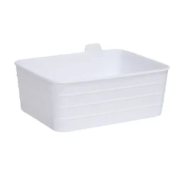 Panière de rangement plastique 16,5x12,5xH7,5cm (3 modèles)