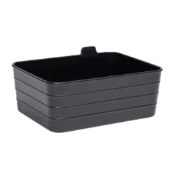 Panière de rangement plastique 16,5x12,5xH7,5cm (3 modèles)