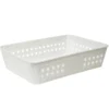 Panière de rangement plastique 27x19xH7cm (3 modèles)