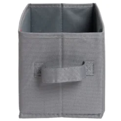 Panière de rangement pour Box Cube gris 31x15xH15cm