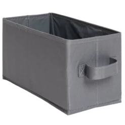 Panière de rangement pour Box Cube gris 31x15xH15cm