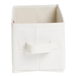 Panière de rangement pour Box Cube beige 31x15xH15cm