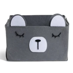 Panière de rangement pour enfant motif animal feutrine 4 modèles