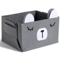 Panière de rangement pour enfant motif animal feutrine 4 modèles