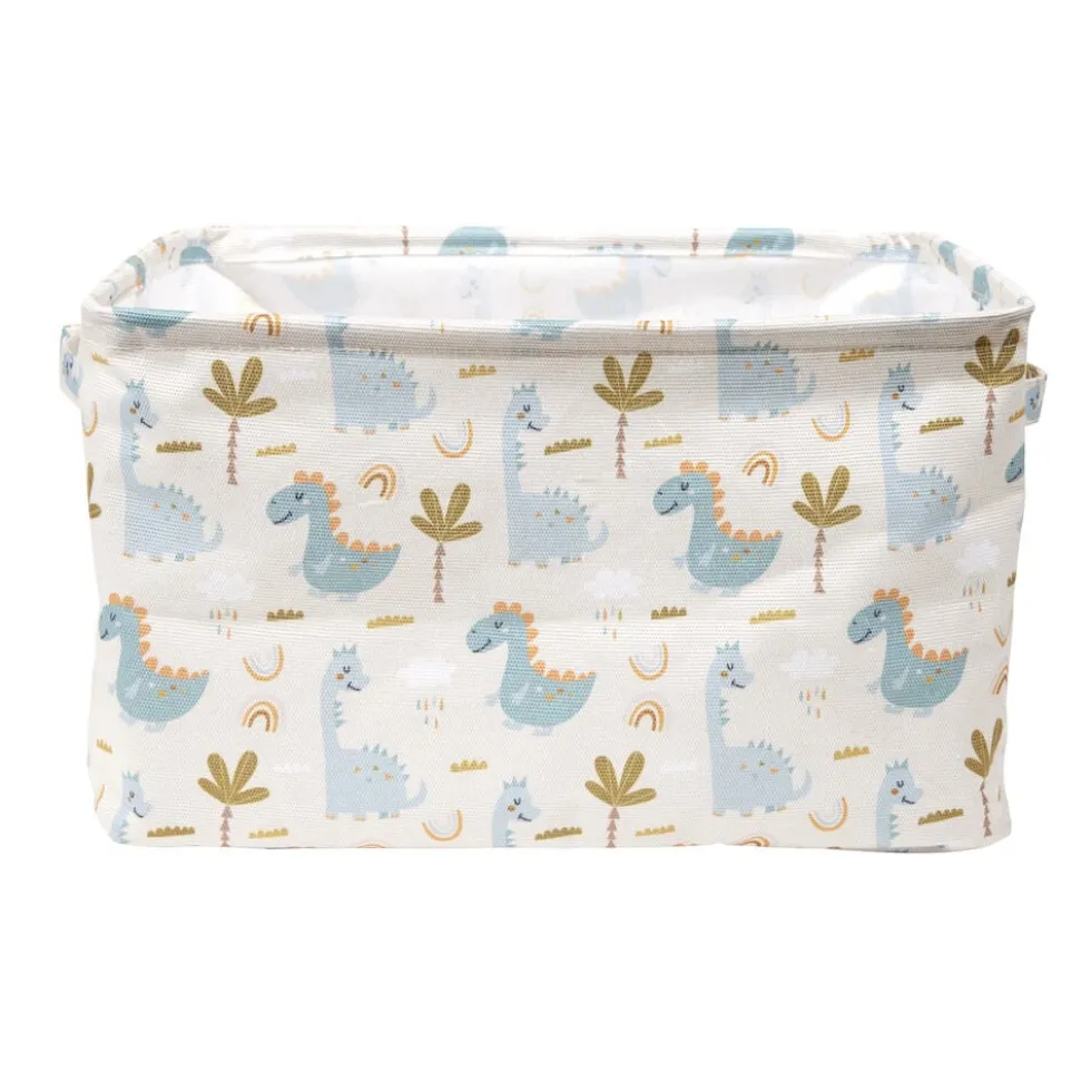 Panière de rangement tissé motif enfant 40x28xH22cm (2 modèles)