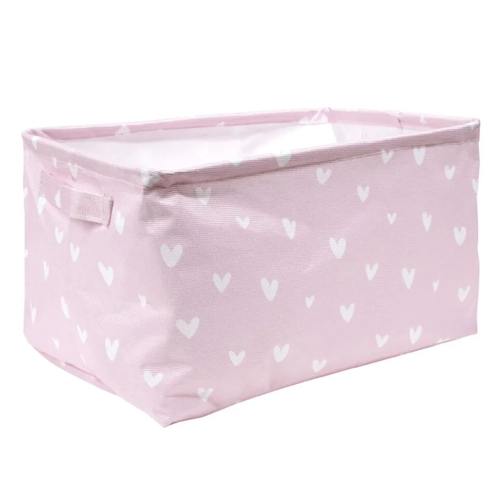 Panière de rangement tissé motif enfant 40x28xH22cm (2 modèles)