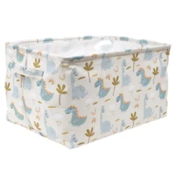 Panière de rangement tissé motif enfant 40x28xH22cm (2 modèles)