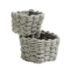 Panière de rangement tressée x2 tailles (3 modèles)
