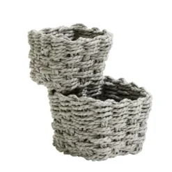 Panière de rangement tressée x2 tailles (3 modèles)