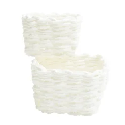Panière de rangement tressée x2 tailles (3 modèles)