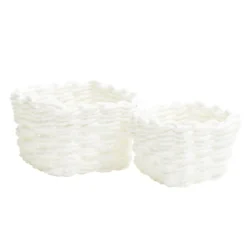 Panière de rangement tressée x2 tailles (3 modèles)