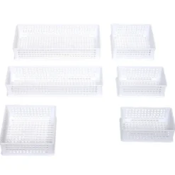 Panière de rangement x6 de tailles différentes