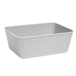 Panière de rangement x2 plastique 16,8x12,5xH6,5cm (3 modèles)
