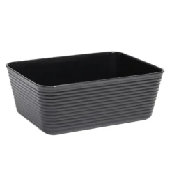 Panière de rangement x2 plastique 16,8x12,5xH6,5cm (3 modèles)