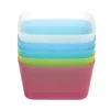 Panière de rangement x5 plastique multicolore 8,6x8,6xH4,5cm