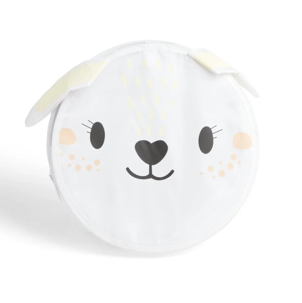 Panière enfant pliable souple ours ou lapin 38L - Ø35xH40cm