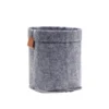 Panière en feutrine grise Ø15xH17cm