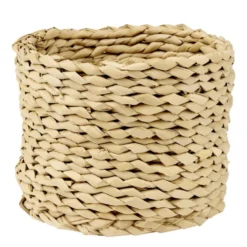 Panière en osier tressé naturel Ø19xH14cm